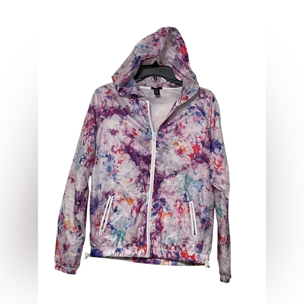 Floral Watercolor Windbreaker